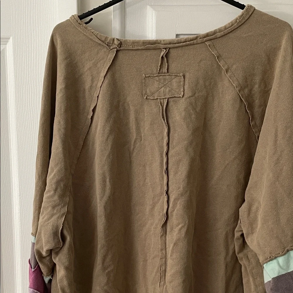 Easel Beige Casual Top - Picture 8 of 12